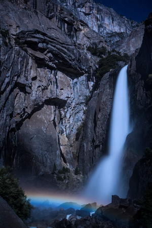 moonbow, lower Yosemite falls