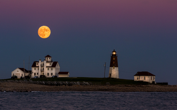 supermoon at Pt Judith